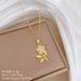 】 Ye 【 Zi Hua Duo Light Luxury Charm Gorgeous Full Diamond Necklace Women's Versatile Clavicle Titanium Steel Chain 【 】_ipsvogv.com