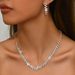 Women’s Jewelry Set Fashion Models Bridal Necklace Earrings Set Full Diamond Fashion Temperament Dress Accessories Jewelry Wholesale_ipsvogv.com