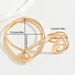 Light luxury style women's double-layer circle metal necklace, niche electroplated geometric design bracelet jewelry_ipsvogv.com