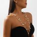N11545 French New Light Luxury Pearl Multi layered Necklace Elegant Small Fragrance Design Earrings Neckchain_ipsvogv.com