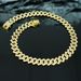 Unisex 15mm Alloy Full Diamond Diamond Cuban Chain Hip Hop Men's Double Row Four Sided Hip Hop Necklace Jewelry_ipsvogv.com