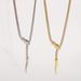 N11972 Jewelry Simple Long Snake Bone Neck Chain Cold Wind Design Feel Pullable Necklace_ipsvogv.com