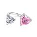 Nordic S Sterling Silver Ring Wedding Banquet, High Grade Love Pink Zircon Design for Women's Accessories_ipsvogv.com