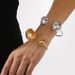 B2954 design irregular trumpet shaped pearl opening bracelet, light luxury high-end sensory ring bracelet_ipsvogv.com