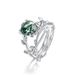 global Spot Delivery S925 Silver Green Moss Ring Female Water Grass Agate Ring Fashionable Unique_ipsvogv.com