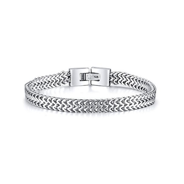 New Jewelry Men's Titanium Steel Bracelet Popular Stainless Steel Hand Jewelry Bracelet Men's Versatile Accessories_ipsvogv.com