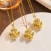 Electroplating Heavy Industry Luxury Style And Light Little Angel Real Gold Pendant DIY Handmade Jewelry Titanium Steel_ipsvogv.com