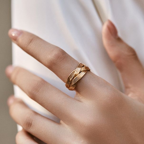 Stacked exaggerated personality bracelet open ring shell design bow irregular wide version retro ring_ipsvogv.com