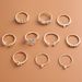 New Fashion Personality Exaggerated Diamond Heart Butterfly 10 Piece Ring Set_ipsvogv.com