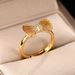 Korean Version Internet Celebrity With The Same Ring, Women's Light Luxury, Versatile, Diamond Studded Bow, Simple And_ipsvogv.com