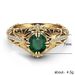 Grandmother Green Zircon Diamond Female Fashion Luxury Engagement Ring Jewelry_ipsvogv.com