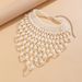 Elegant Accessory Temperament, Pearl Necklace, French Multi-layer Tassel Bead Necklace For Women_ipsvogv.com