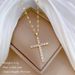 Titanium Steel 【 】 Cross Zircon Copper Micro Inlaid True Gold Electroplating Simple Ins Internet Red Exquisite Clavicle 【 】_ipsvogv.com