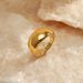 Women’s Jewelry Set Fashion Arc Stainless Steel Ring Ladies Personality All Match Exaggerated Plain Ring Real Gold Electroplated Titanium Steel Ring_ipsvogv.com