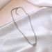 Titanium Steel Necklace Women's Fried Dough Twists Ball Colorless Small Design Luxury Sexy Versatile Simple Collar Chain_ipsvogv.com