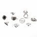 New Personalized Black Bull Head Simple Hollow Ring Jewelry_ipsvogv.com