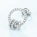 Dazzling 3A Zirconium Earrings S925 Silver Interlocking Diamond Earrings Light Luxury Fashion High End_ipsvogv.com