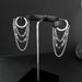 Men's Jewelry Earrings Stainless Steel Personality Fashion Design Tassel Chain Versatile Titanium Steel Earrings_ipsvogv.com