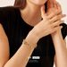 Fashionable niche design copper plated real gold adjustable bracelet light luxury high end bracelet jewelry_ipsvogv.com
