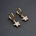 Unisex Diamond CZ Zircon Star Earrings Light Luxury Romantic Female Earrings Ins Style Earrings_ipsvogv.com