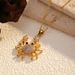 Diamond Crab Pendant Necklace - Fashion Beach Jewelry For Women_ipsvogv.com