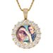 Pendants & Charms Hip Hop Photo Frame Pendant DIY Private Couple Photo Memorial Round Large Zircon Solid Hip Hop Necklace_ipsvogv.com
