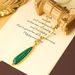 Lossyrow Water Drop Peacock Stone Pendant Necklace Autumn and Winter, High Light Luxury, Small Personality, Sweater_ipsvogv.com