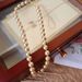 Vintage Vintage Jewelry From The United States, Tirfari, Champagne, Gold, Glass, Pearl, Short Necklace, Female Actress,_ipsvogv.com