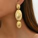 Fashionable OL praises women's with a niche high-end feel. Metal ring design earrings are and versatile_ipsvogv.com