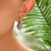 2024 New Women's with Minimalist Leaf Set Amethyst Design, Unique Earrings, Versatile Earrings_ipsvogv.com