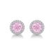 Millennium rose cut color zirconium hollow earrings S925 silver bright colored gemstone earrings light luxury all match_ipsvogv.com