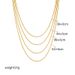 European and American fashion personality punk hip-hop retro simple versatile titanium steel metal twist chain multi-layered necklace_ipsvogv.com