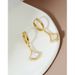 Fan-shaped Natural Shell Inlaid Small Skirt Earrings Women's High Quality High-grade Temperament_ipsvogv.com