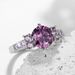 Cao Shi's Four Clawed Zircon Inlaid Ring Exudes Luxurious And Elegant Temperament, Serving As A Wedding Accessory For_ipsvogv.com