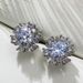Cao Shi Sweet Cool Style Women's Exquisite Full Diamond Zircon Flower Earrings_ipsvogv.com