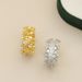 Flower Niche Design Female Ins, Cool Style, Inlaid With Hollowed Out Fashion Zircon Index Finger Ring, High-end Feel_ipsvogv.com