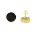 Women's Jewelry Round Black Zircon Earrings Hip Hop Fashion Trend Earrings_ipsvogv.com