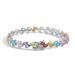 Women's Jewelry Hip Hop Jewelry Colorful Oval Zircon Bracelet Egg Shaped Double Row Chain Copper Inlaid Zircon Tennis Chain Stacking_ipsvogv.com