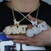Hip Hop New GOAT Letter Pendant Wearing 12mm Cuban Chain Trendy Men's Necklace_ipsvogv.com