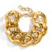 Jewelry Punk Exaggerated Metal Geometric Hollowed Out Fashion Trend Thick Chain Single Layer Bracelet_ipsvogv.com