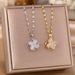 Rotating Clover Necklace For Women, Light Luxury, Niche Sweater High-end Titanium Steel Lock Chain, Ins Trendy_ipsvogv.com
