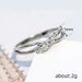 Cao Shi Couple Cross Double Layered Hollow Birthday Gift For Girlfriend Jewelry Simple Micro Inlaid Female Ring_ipsvogv.com