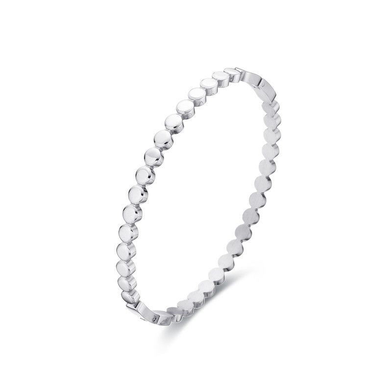 Jewelry & Accessories Fashion Personality Round Bead Pattern Titanium Steel Bracelet Popular Ins Style Wave Bead Stainless Steel Bracelet_ipsvogv.com