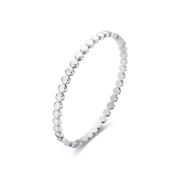Jewelry & Accessories Fashion Personality Round Bead Pattern Titanium Steel Bracelet Popular Ins Style Wave Bead Stainless Steel Bracelet_ipsvogv.com