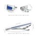 Men's Business Tie Clips Cufflinks Blue Diamond Set Cufflinks Tie Clips_ipsvogv.com