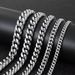 Hip Hop Spring Buckle Stainless Encrypted Cuban Chain Titanium Steel Jewelry High-end Men's Bracelet_ipsvogv.com