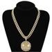 Full Diamond Last Dinner Pendant With Alloy Diamonds For Men And Women Classic Cuban Necklace_ipsvogv.com