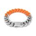 Men's Jewelry Trendy Paint Color Matching Bracelet Stainless Steel Cuban Bracelet Jewelry Niche Hip Hop Titanium Steel_ipsvogv.com