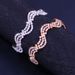 Jewelry Micro-inlay Twisted Wave Anklet Women's Multi-layer Sexy Rhinestone Beach Anklet_ipsvogv.com