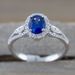 Sanjie Jewelry Style Inlaid Blue Ring Fashionable And Exquisite Women's Handmade_ipsvogv.com